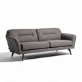 Mid-century modern fabric sofa in gray 190 x 85 x 75cm for living room